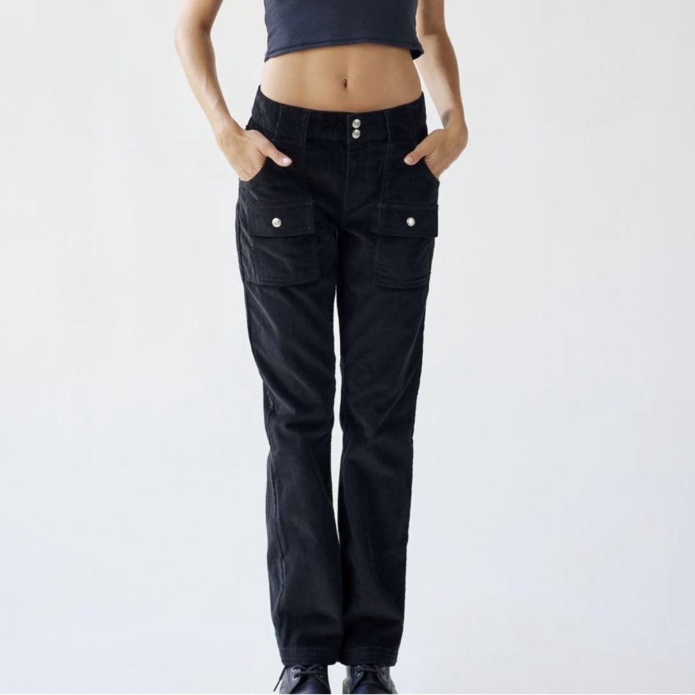 Black Bdg corduroy cargo pants